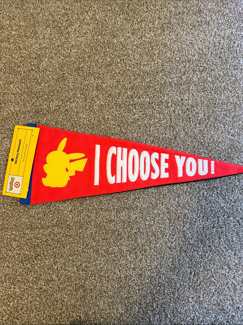 Pokémon X Target 30th Anniversary Felt Pennant - Pikachu